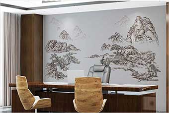 六安森佰汇航空纤维墙咔（山水之间）