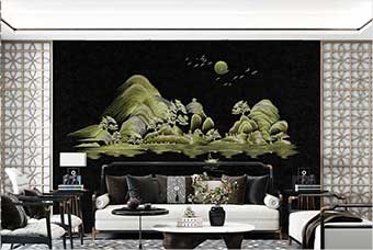 六安森佰汇航空纤维墙咔（湖光山色）